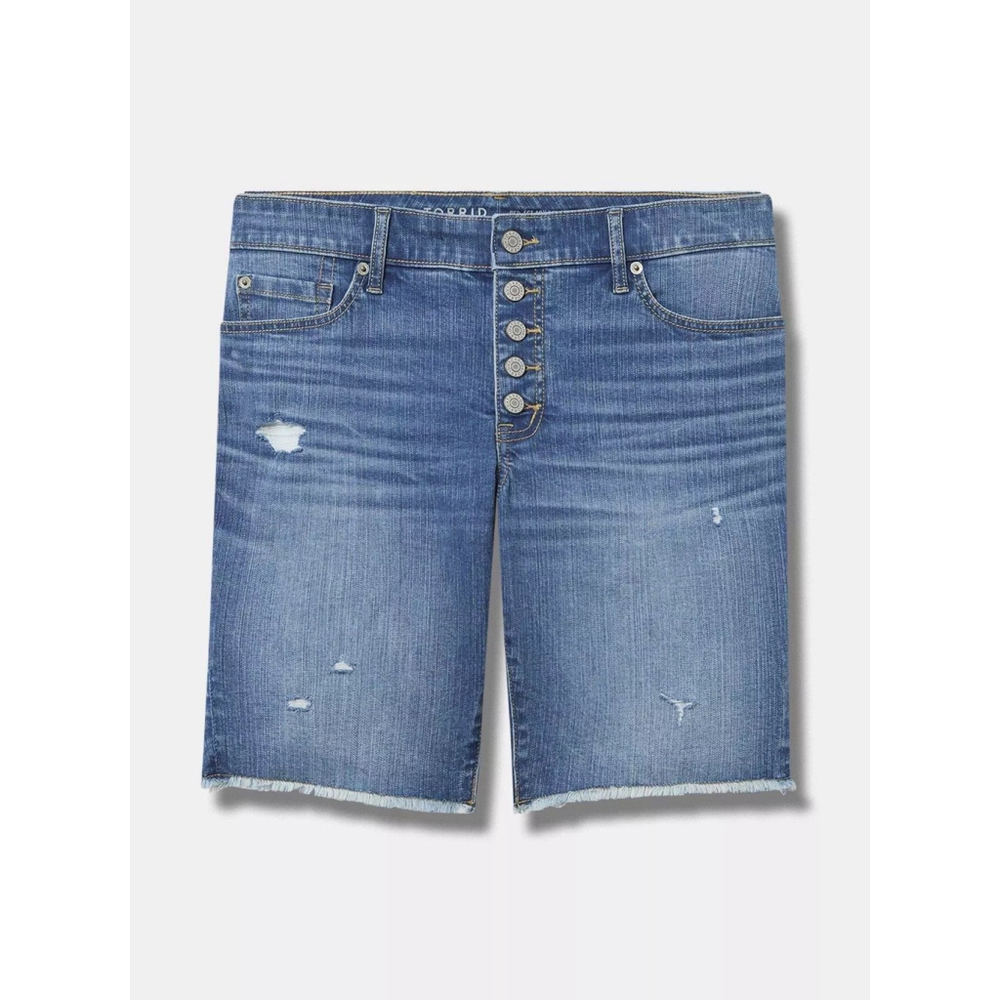 Torrid Perfect Boyfriend Bermuda Vintage Stretch Mid-Rise Short